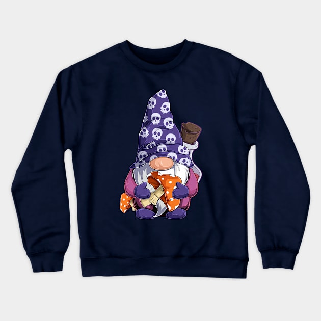 Dwarf with mushroom Crewneck Sweatshirt by katanya78